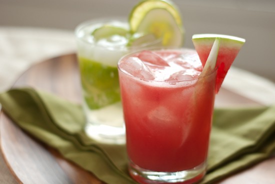 Cucumber cocktails: watermelon cucumber cooler and cucumber caipiranha watermelon cucumber cooler and cucumber caipiranha