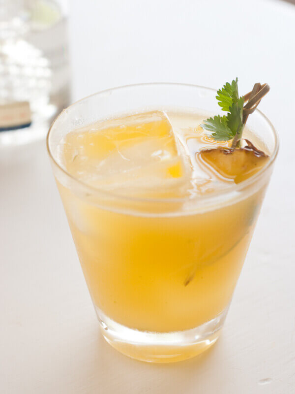 pineapple cilantro serrano cocktail