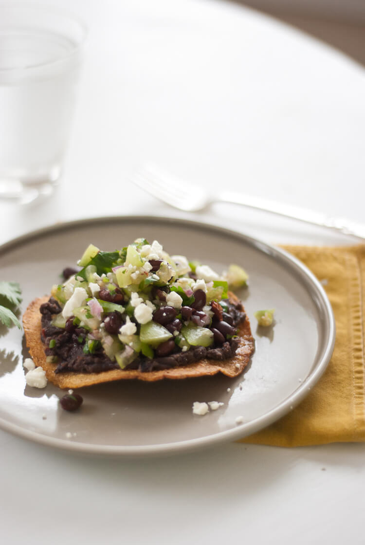 tomatillo black bean tostada recipe tomatillo black bean tostada recipe
