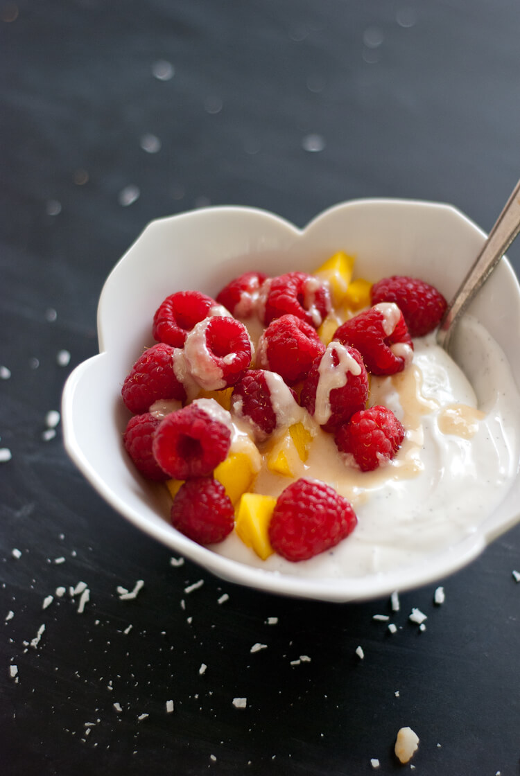 coconut butter on yogurt coconut butter on yogurt