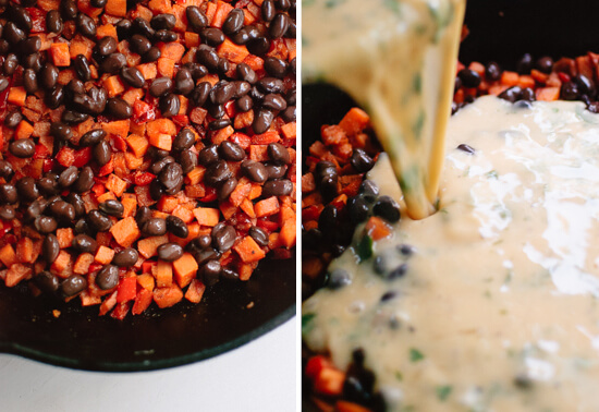 black bean frittata