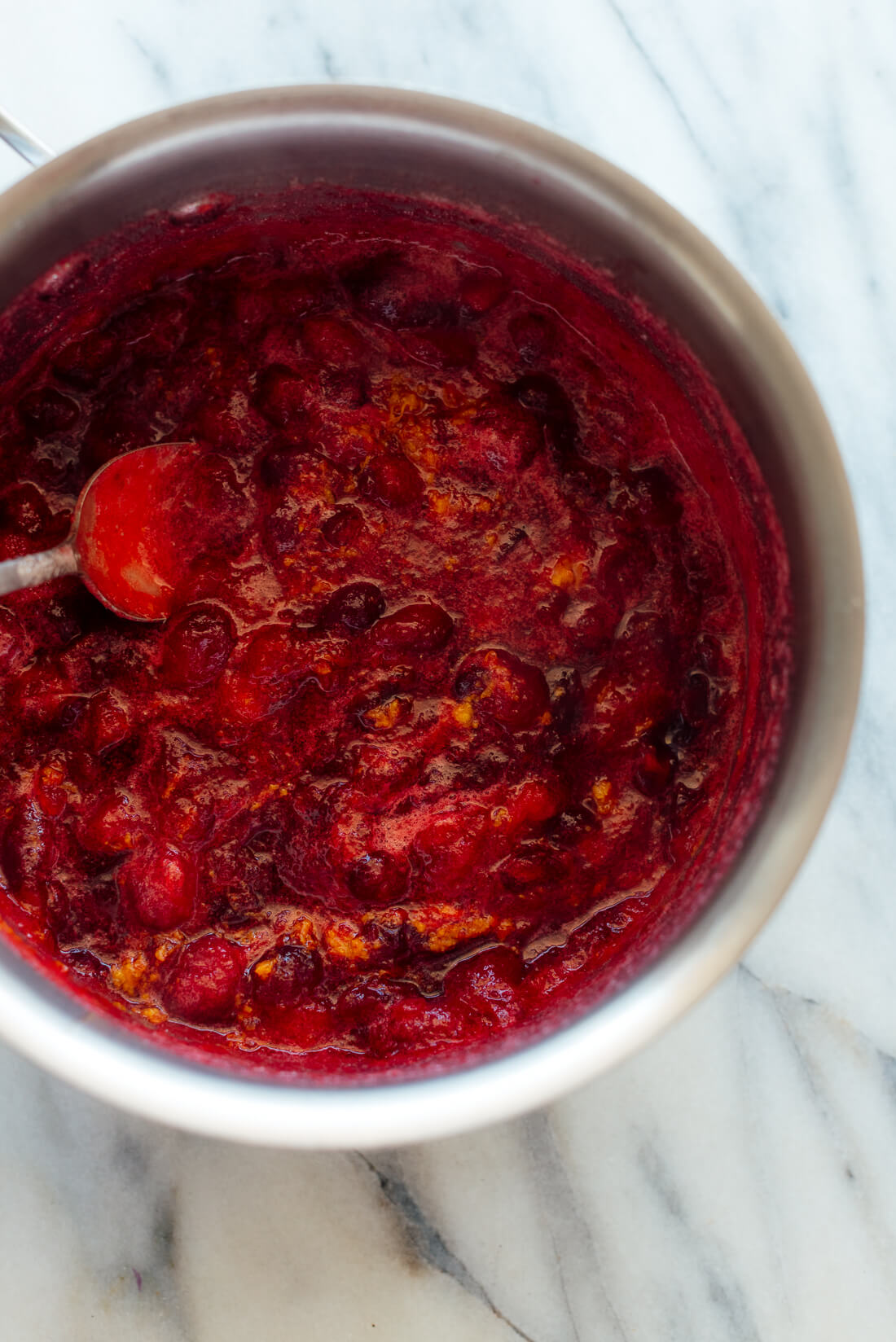 cranberry sauce recipe (sweetened with honey)