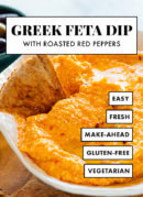 greek red pepper and feta dip