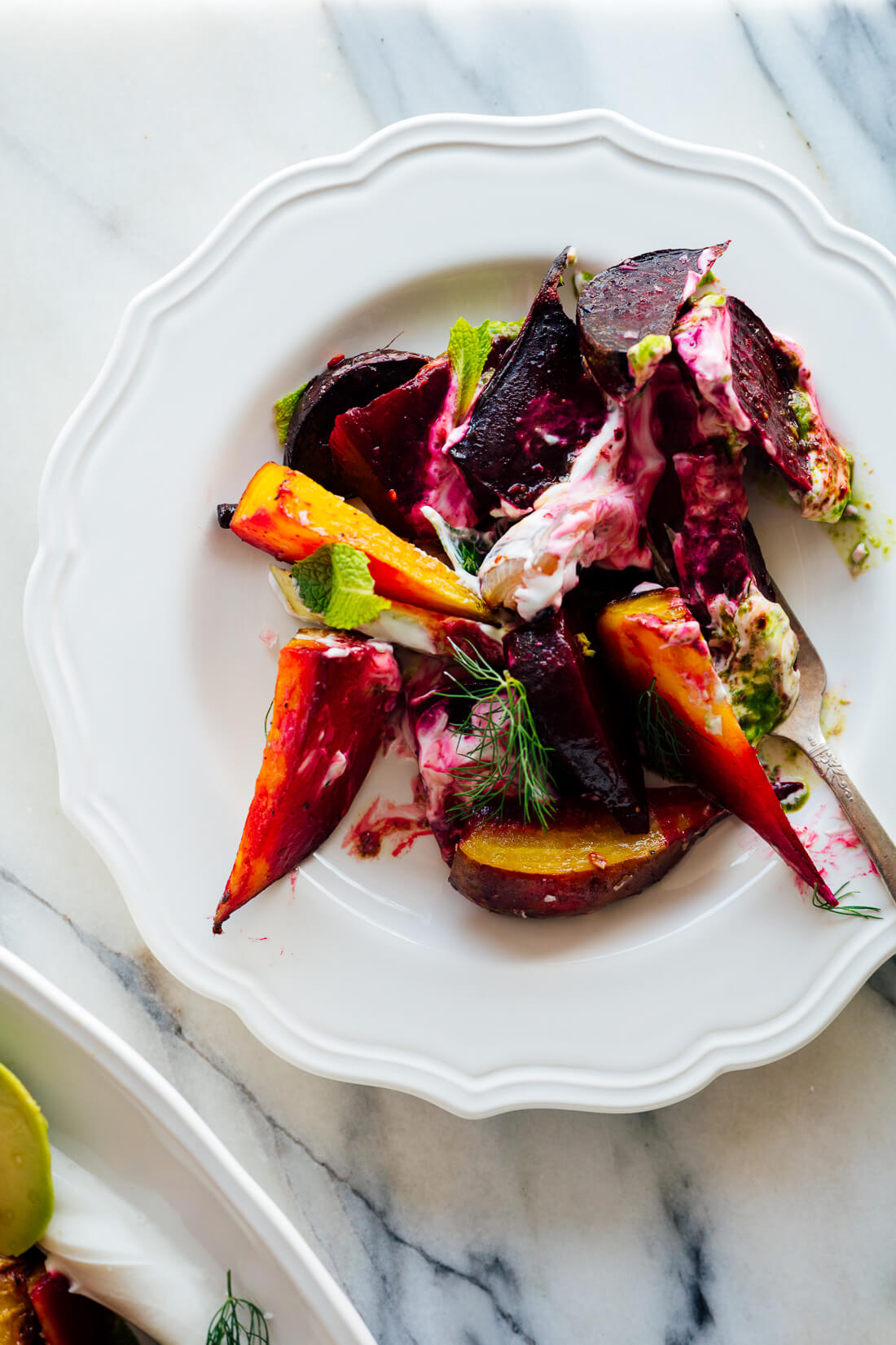 roasted beet salad with yogurt recipe