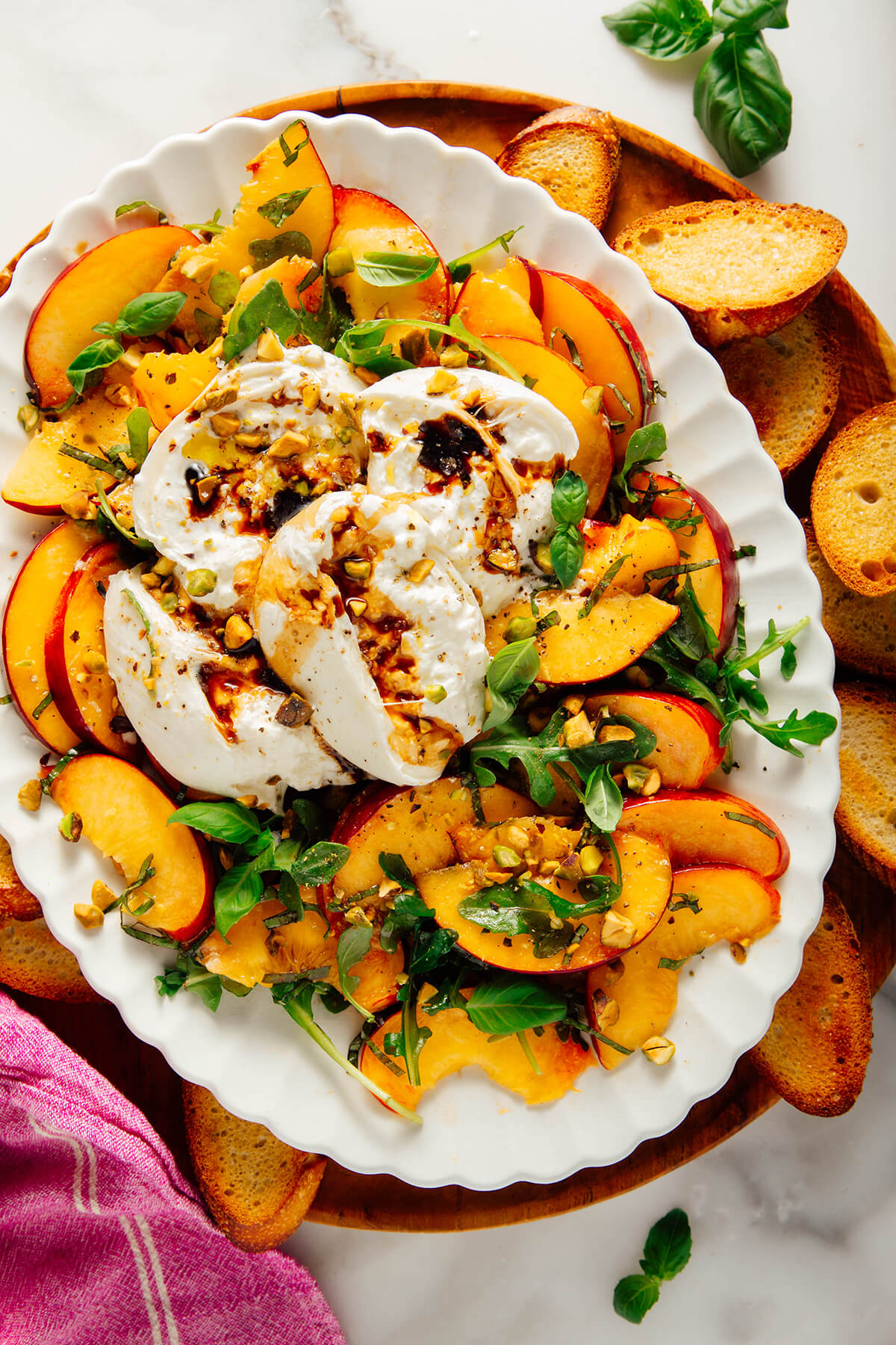 peach burrata salad recipe